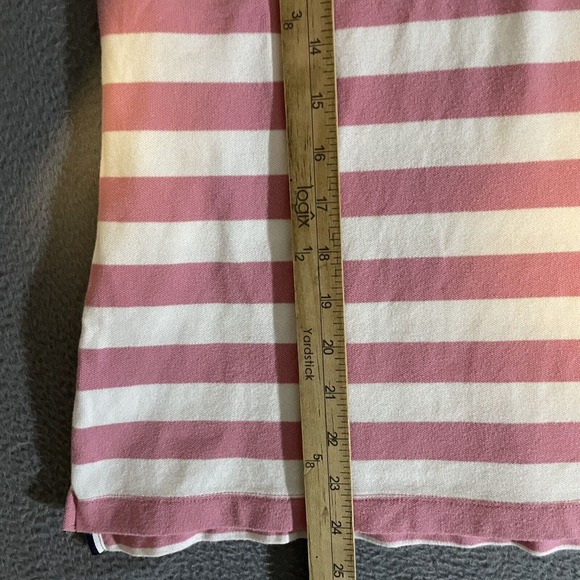 Ladies Duck Head Striped Stretch Polo Shirt Large - Picture 5 of 7